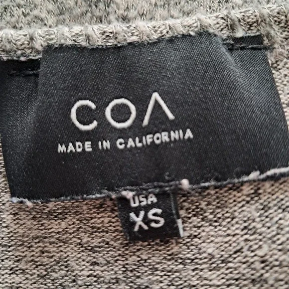 Anthropologie COA Tunic Top XS Asymmetrical Tiered Hem Long Sleeve Eclectic Edgy - Picture 8 of 8